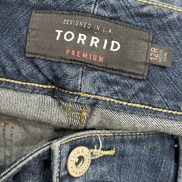 Torrid premium size 12 Jean distressed Pant - Picture 2 of 3